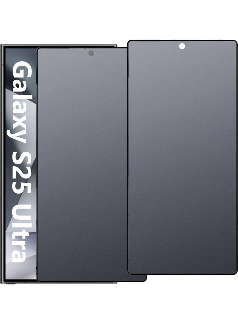 Muzz Matte Privacy Screen Protector for Galaxy S25 Ultra, 2 Pack, 9H Anti-Glare Ceramic Guard - Image 1