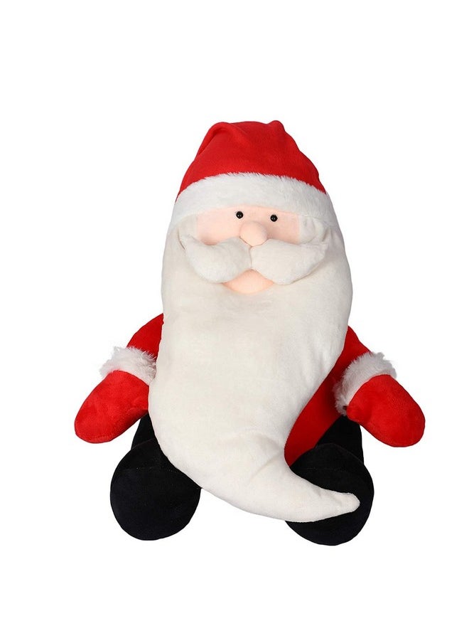 CLICK4DEAL - CLICK4DEAL Santa Claus Christmas Stuffed Soft Plush Toy for Kids Santa Toy (Red Santa Claus, 35cm) - Image 1