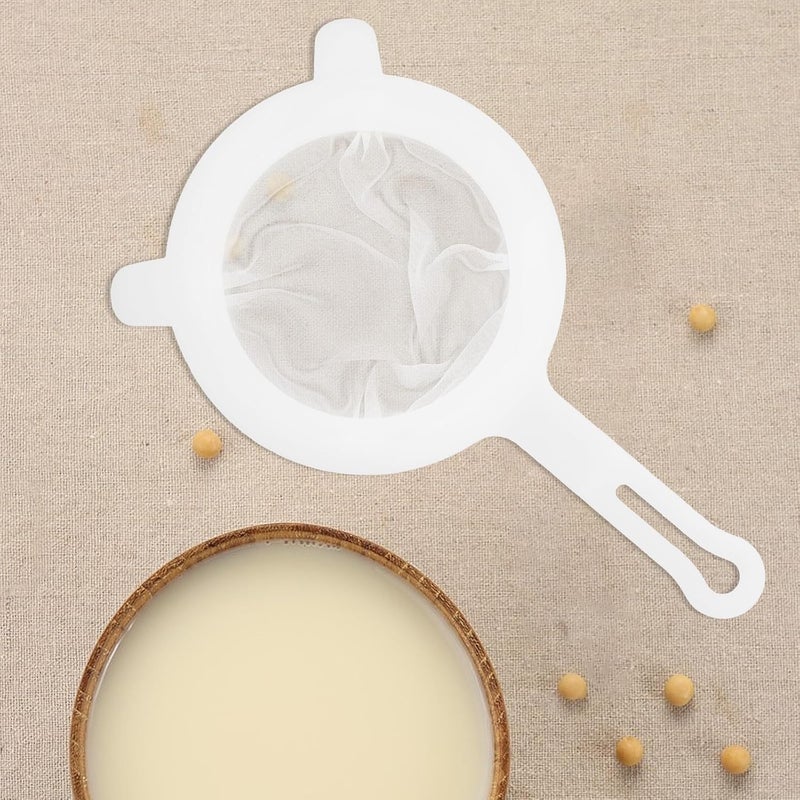 LABRIMP 4pcs Ultra-fine Mesh Food Strainers Nylon Mesh Filters for Soy Milk Juice Coffee Plastic Nylon Sieves Ultra- Food Strainer Set - Image 5