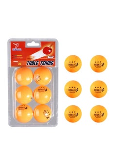 REGAIL 12Pcs Table Tennis Set White/Yellow  - Image 3