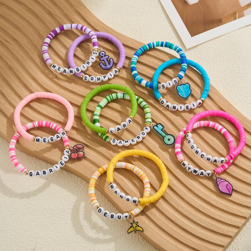 Axepet KATSEYE Merch Bracelets Concert Album Inspired Friendship Bracelets Soothing Shell,Limitless Key,Guardian Shield,Dual Cherry,Stellar Tiara,Dream Anchor for Fans - Image 2