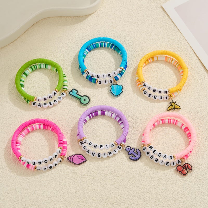 Axepet KATSEYE Merch Bracelets Concert Album Inspired Friendship Bracelets Soothing Shell,Limitless Key,Guardian Shield,Dual Cherry,Stellar Tiara,Dream Anchor for Fans - Image 3