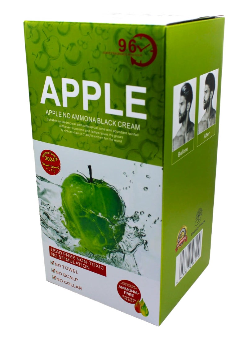بيوتي تراك آبل - كريم صبغة شعر أسود بدون أمونيا (500 مل + 500 مل) تركيبة محسّنة 2024 – خالية من الرصاص والمواد السامة – لون طبيعي أسود - Image 3