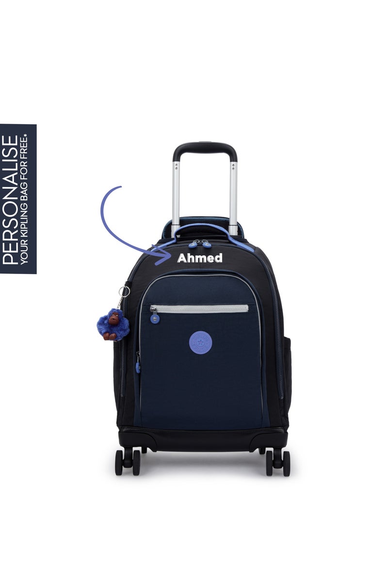 kipling حقيبة ظهر مدرسية بعجلات 4 للأطفال من نيو زيا مع قسم لابتوب 15 بوصة، 2.35 كجم، 26 لتر - إصدار مخصص - Image 1