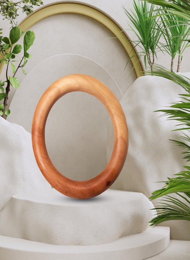MINI MAVIN Minimavin Neem Wood Teether for Babies (0-12 Months) - Natural Wooden Teething Toy & Rattle | BPA Free Gum Relief & Easy Grip | Safe Baby Toys for Infants 3-6 to 6-12 Months(2Ring+Dumbell) - Image 4