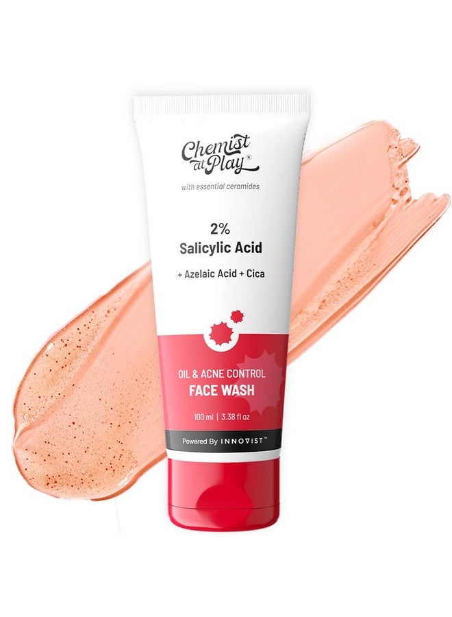 Chemist at Play 2% Salicylic Acid Face Wash For Oily Skin With Niacinamide | Prevents Acne & Removes Excess Oil | Sulphate Free, Anti Acne Face Cleanser | For Men & Women | 100 Ml - Image 1