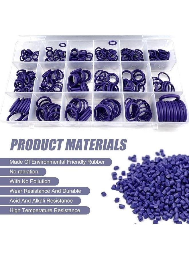 yongsheng 270-Piece Rubber O-Ring Washer Seals With Plactics Box Car O Shape Rings, Rubber Gasket Kit, Waterproof Classification Kit, Washer with Plastic Box, Automotive Repair Parts, Universal for Most Cars, Trucks Purple  - Image 5