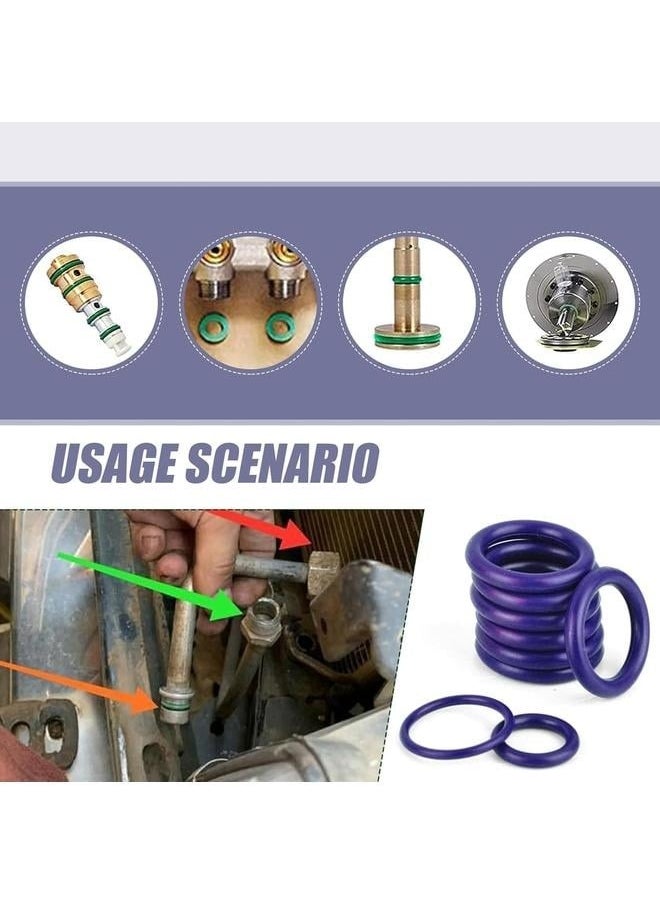 yongsheng 270-Piece Rubber O-Ring Washer Seals With Plactics Box Car O Shape Rings, Rubber Gasket Kit, Waterproof Classification Kit, Washer with Plastic Box, Automotive Repair Parts, Universal for Most Cars, Trucks Purple  - Image 4