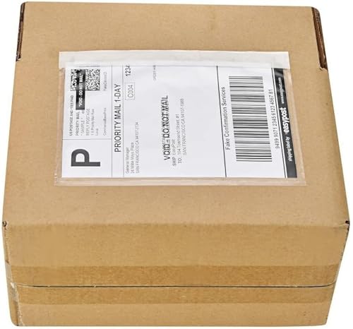 9527 Product 7.5" x 5.5" Packing List Envelope, Clear Adhesive Shipping Label Pouchs, Waterproof Top Loading Packing List, (50 Pack) - Image 1