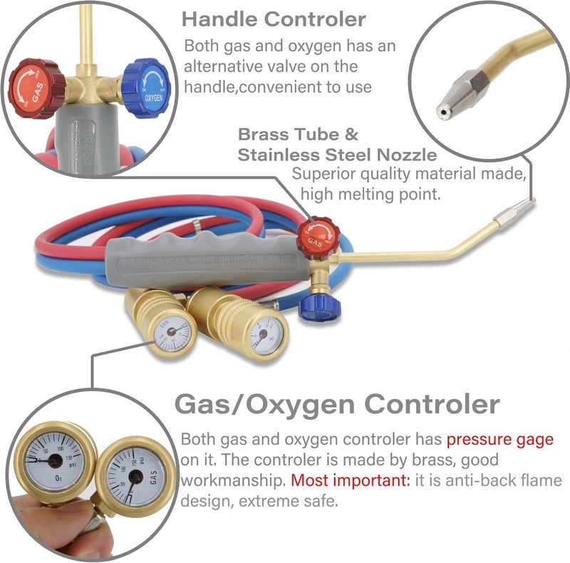 Cybring Pressure Gauges MAPP/Oxygen Welding Torch - Image 3