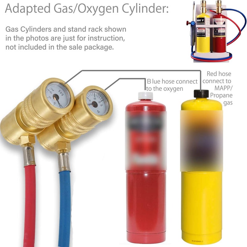 Cybring Pressure Gauges MAPP/Oxygen Welding Torch - Image 2