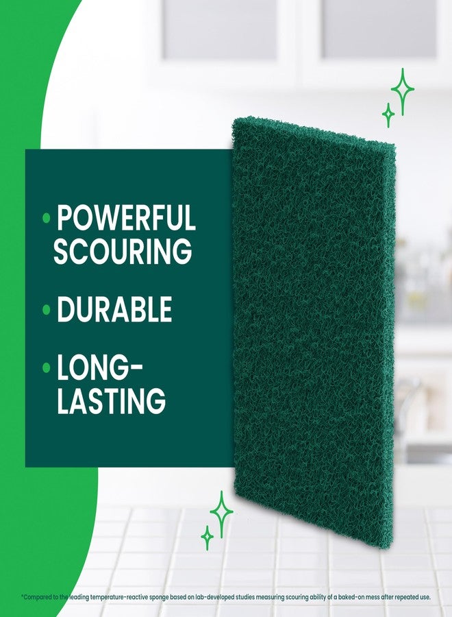 Scotch Brite Scotch-Brite Heavy Duty Scouring Pad, Dish Scrubber for Kitchen + Outdoor, 8 Scrub Pads for Uncoated Pots and Pans, Cast Iron Cooktops, Grill Grates, Oven Racks, & BBQ, Durable, Long-Lasting - Image 3
