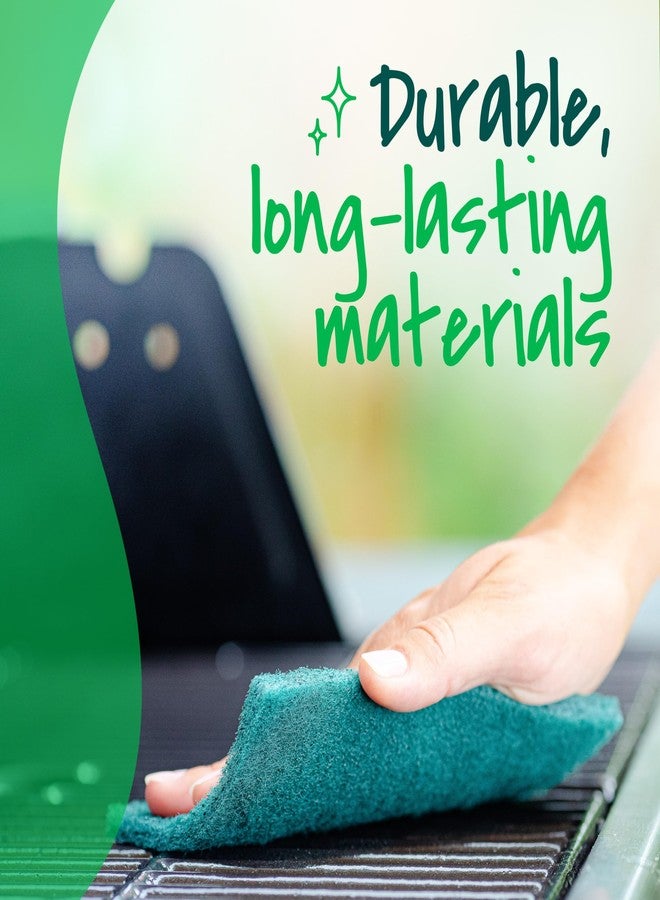 Scotch Brite Scotch-Brite Heavy Duty Scouring Pad, Dish Scrubber for Kitchen + Outdoor, 8 Scrub Pads for Uncoated Pots and Pans, Cast Iron Cooktops, Grill Grates, Oven Racks, & BBQ, Durable, Long-Lasting - Image 5