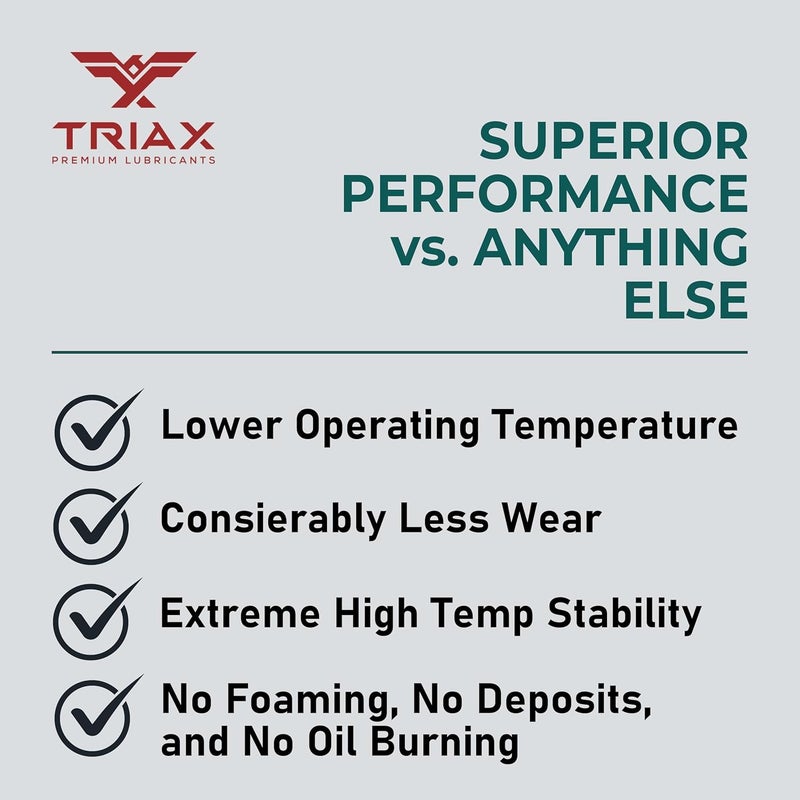 TRIAX Kompressor MV 100 SAE 30, Full Synthetic, Multi-Vis Air Compressor Oil | For Rotary, Vane, Screw, and Reciprocal | Commercial Grade | High Temp | Non-Detergent (1 Quart) - Image 5