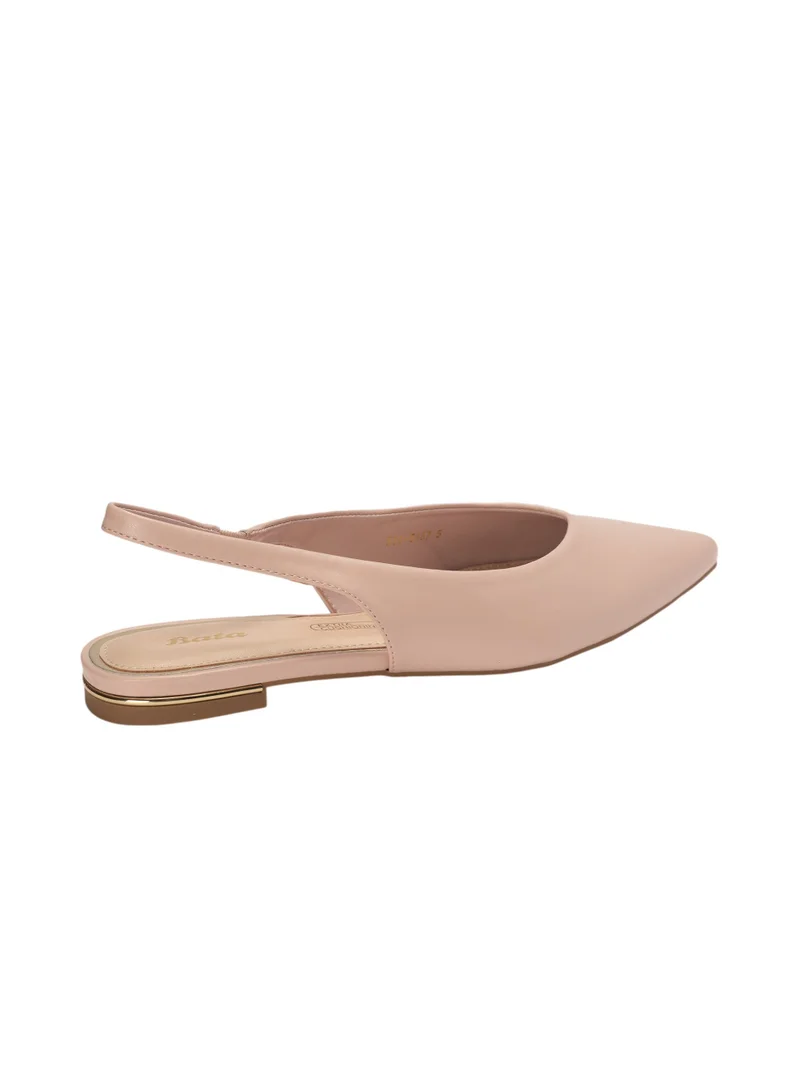 Bata Pointed Toe Slingback Flat Sandals