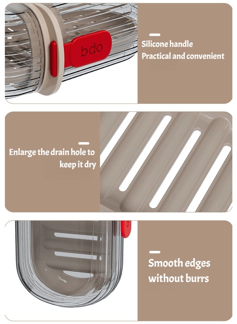 bdo Travel soap box, leak-proof soap box with lid, travel soap holder, portable soap container for gym, school, camping - Image 5