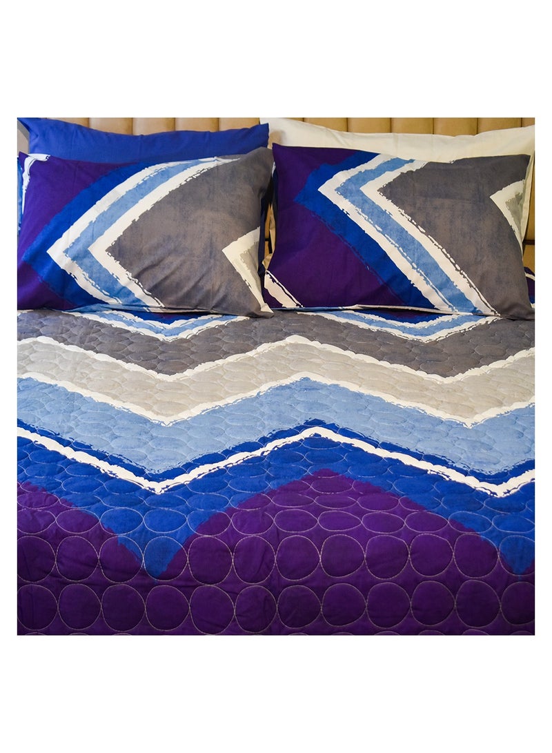Family Bed Coverlet Set Cotton 3 pieces size 240 x 240 cm model 162 from Family Bed - Image 2