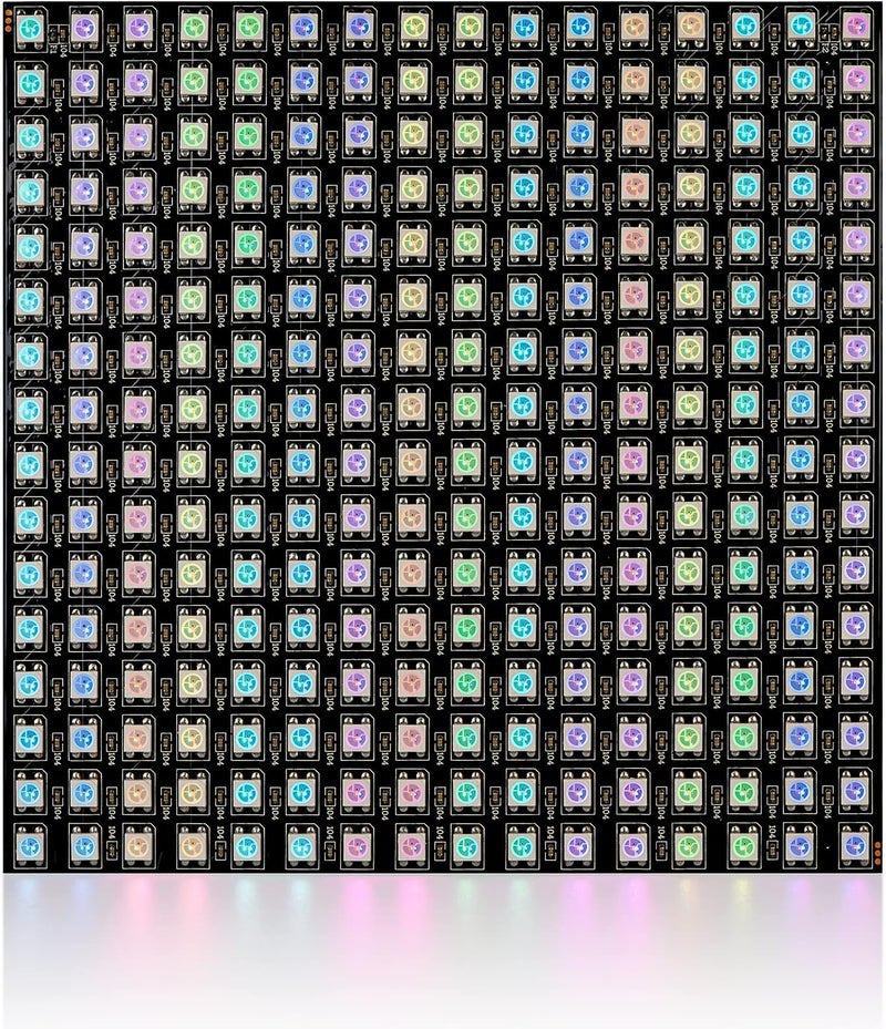 SEZO LED Matrix WS2812B RGB 5050SMD LED Screen Panel Individually Addressable16x16 256 Pixels Digital Flexible for Arduino Programmed Image Full Color Lighting DC5V - Image 1
