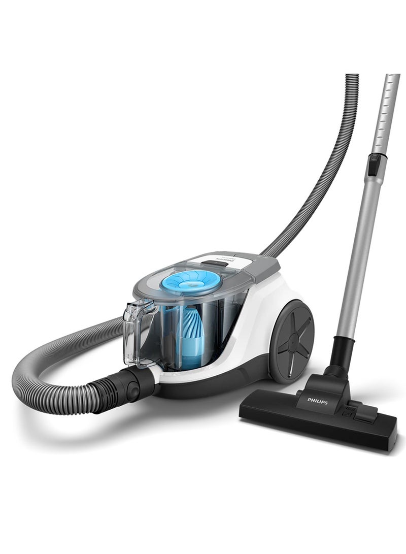 Philips Bagless Vacuum Cleaner 2000 Series - 1800W, 360W Suction Power, Super Clean Air Filter, PowerCyclone 4, Multi-purpose nozzle, Arctic White & Sky Blue - XB2023/61 1.3 L 1800 W XB2023/61 Arctic White - Image 3