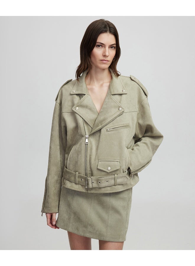 Ipekyol Faux Suede Biker Jacket  - Image 3