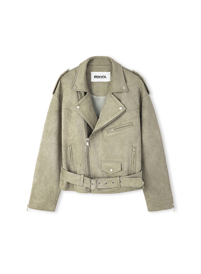 Ipekyol Faux Suede Biker Jacket  - Image 2