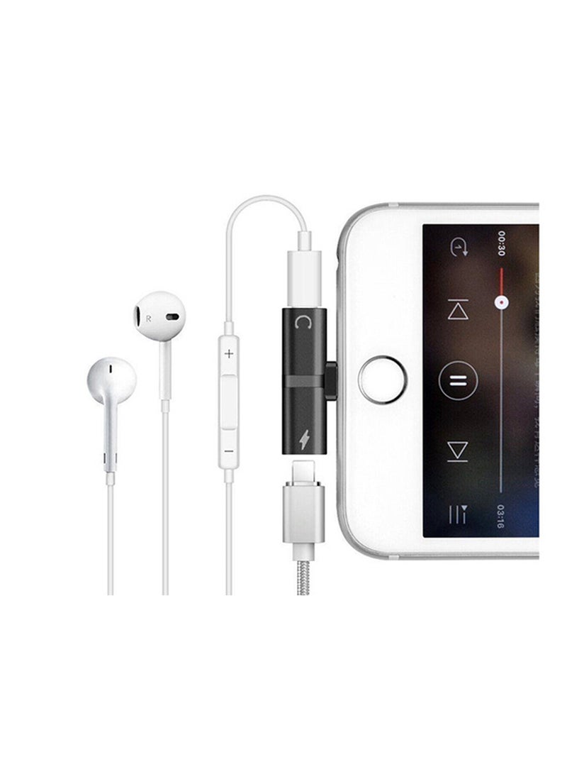 GO-DES 2 in 1 Mini Portable Charging Metal Splitter Audio And Charging Adapter Converter For Apple iPhone - Image 3