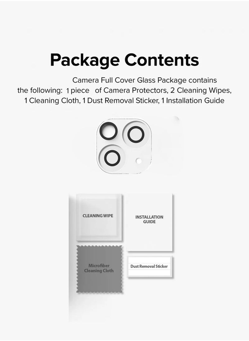 Wtech Premium Camera Lens Protector Shield For Apple iPhone 15 Plus 2023 Clear/Black  - Image 5