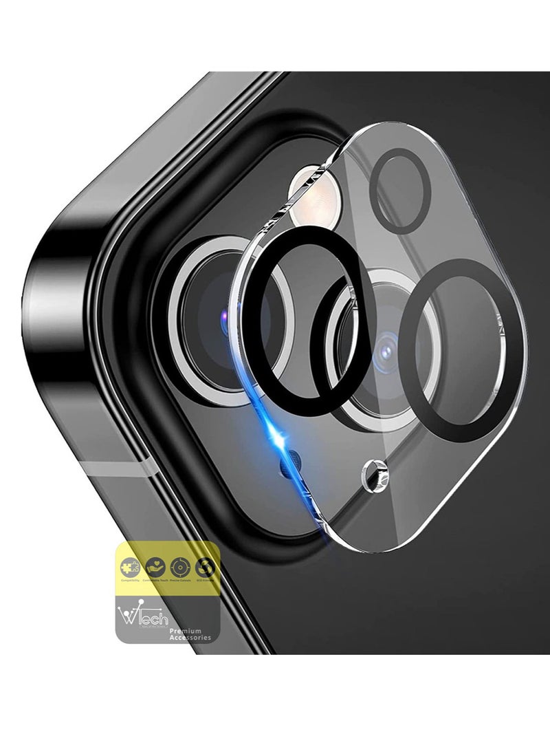 Wtech Premium Camera Lens Protector Shield For Apple iPhone 15 Plus 2023 Clear/Black  - Image 1