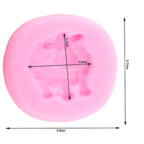 Jansowin 1pc Cute Animal 3D Sheep Silicone Mold for Handmade DIY Pudding Epoxy Jello Cake Topper Decoration Crafting Tool Projects Jelly Shots Fondant Crystal Candy Gum Paste Desserts Trinket Resin Pendant - Image 2