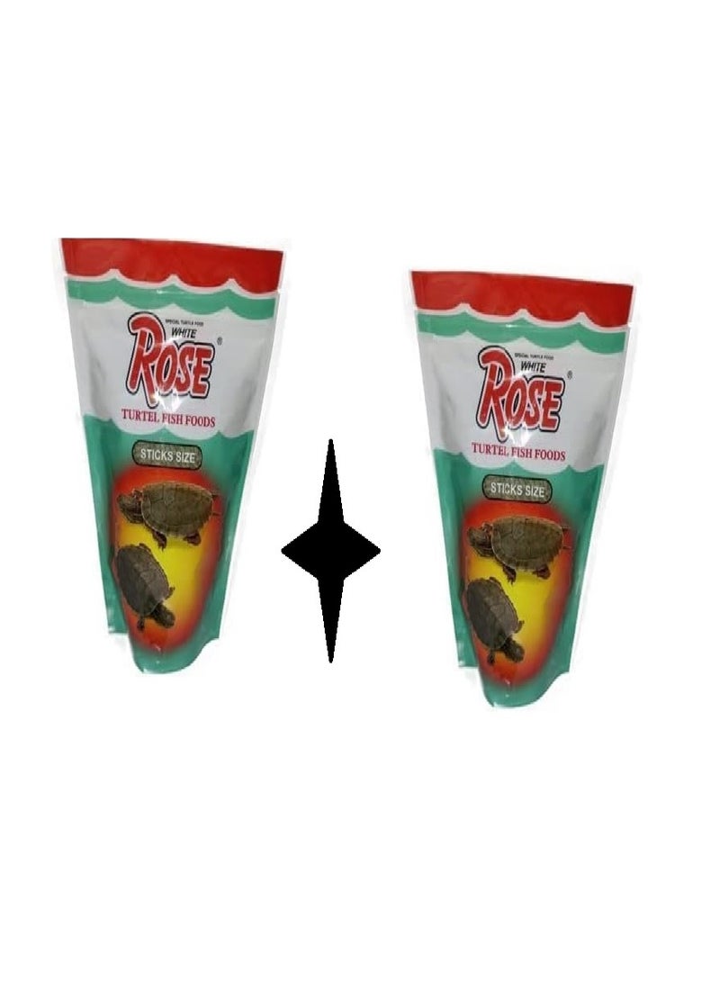 Two bags of Rose aquatic turtle food, all life stages, seafood, 100g each - Image 1