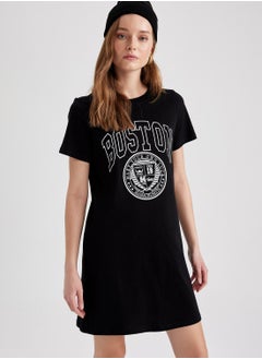 Graphic Knitted Dress