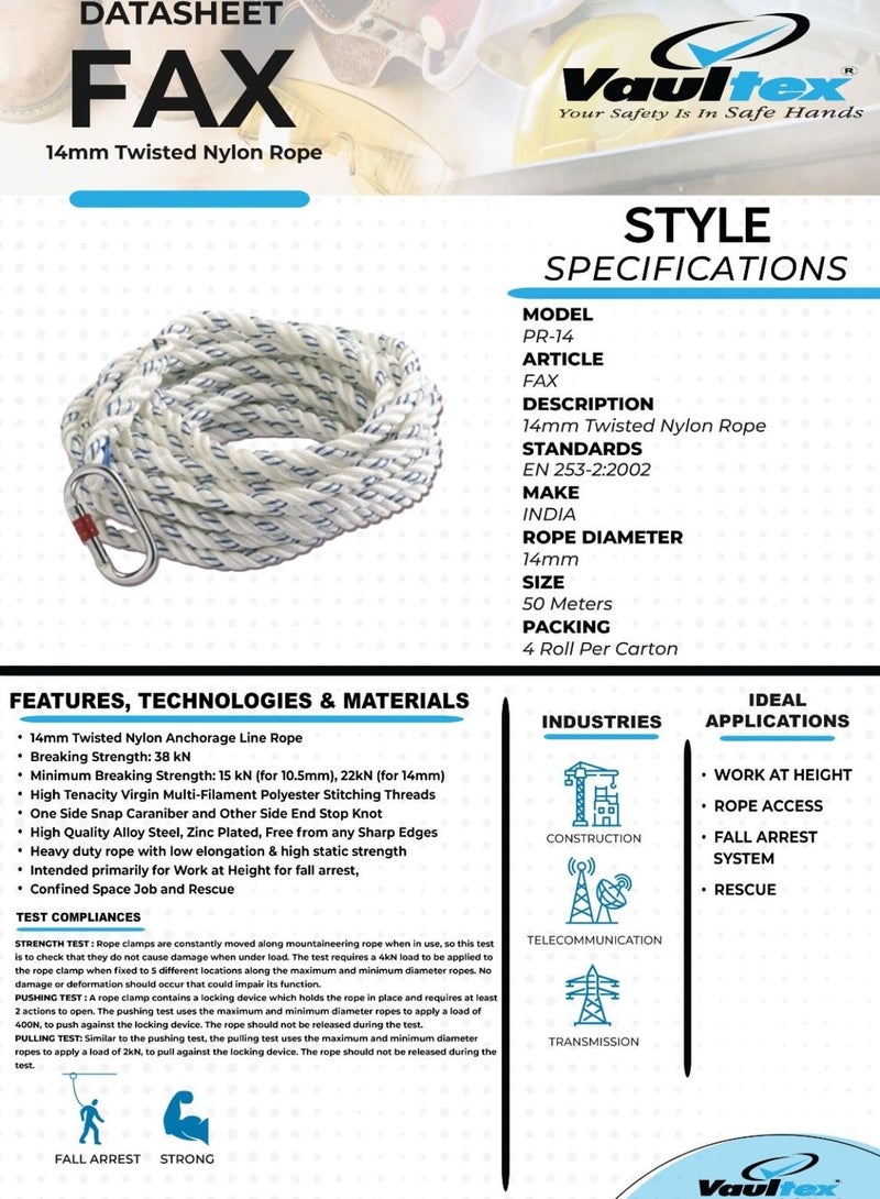 Vaultex PR 14 Polyamide Rope - Image 2