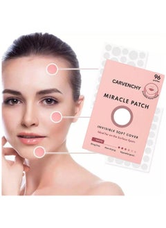 CARVENCHY 96 Pieces Miracle Patches Pimple Patches for Face Miracle Invisible Spot Cover Hydrocolloid Acne Blemishes and Zits Absorbing Patch Breakouts Treatment for Skin Care Facial Stickers  - Image 2