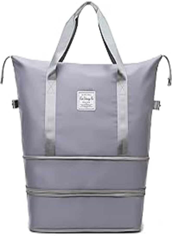 U/D Double Folding Travel Bag（Queen）, Grey, 