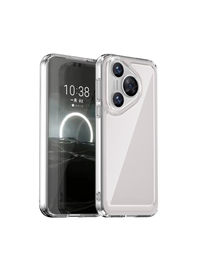 اس-توب جراب لهاتف Huawei Pura 70 من سلسلة الألوان المصنوعة من الأكريليك + TPU - Image 1