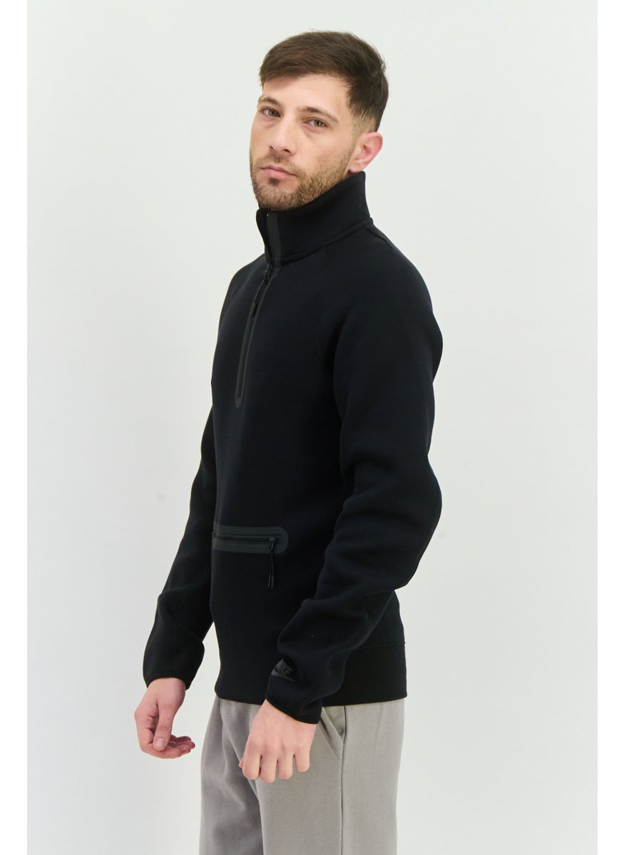 Nike Men Sportswear Fit Long Sleeves Outdoor Sweatshirt, Black  - Image 2