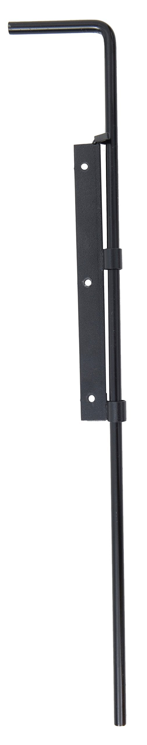 Heavy Duty Drop Rod AdjustAGate Pin Latch Drop Rod for Double Drive Gates Black 30in High rod