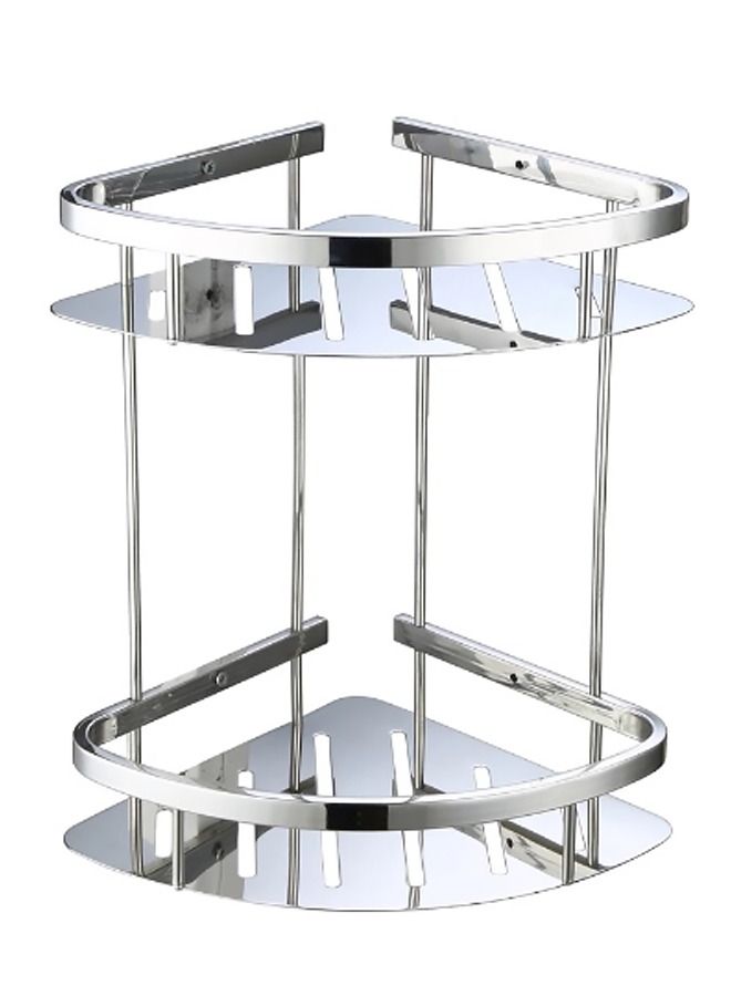 إيه جي دي رف زاوية للحمام مكون من طابقين/ فضي - Image 3