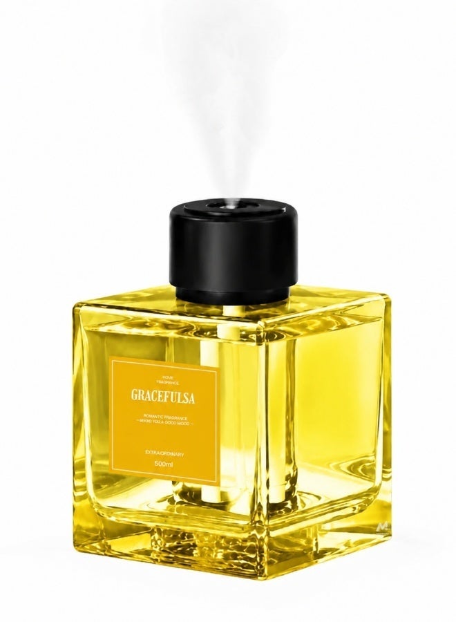 ELTRAZONE 500ml Large Clear Glass Aromatherapy Diffuser for Home & Hotel - Image 1