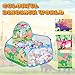LOJETON Kids Ball Pit Pop Up 3Children Play Tent Toddler Ball Pool Baby Crawl Playpen with Basketball Hoop Portable Toys for Girls Boys 4ft120cm Balls Not Included Dinosaur World - Image 4