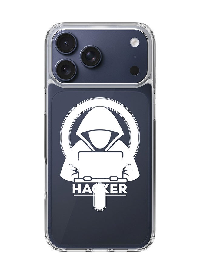 Stylizedd Classic Clear MagSafe Case for iPhone 17 Pro Max , Hybrid Soft Case Flexible Edges Anti Drop TPU PC Gel Thin Transparent Cover [ Designed for iPhone 17 Pro Max ] - Hacker