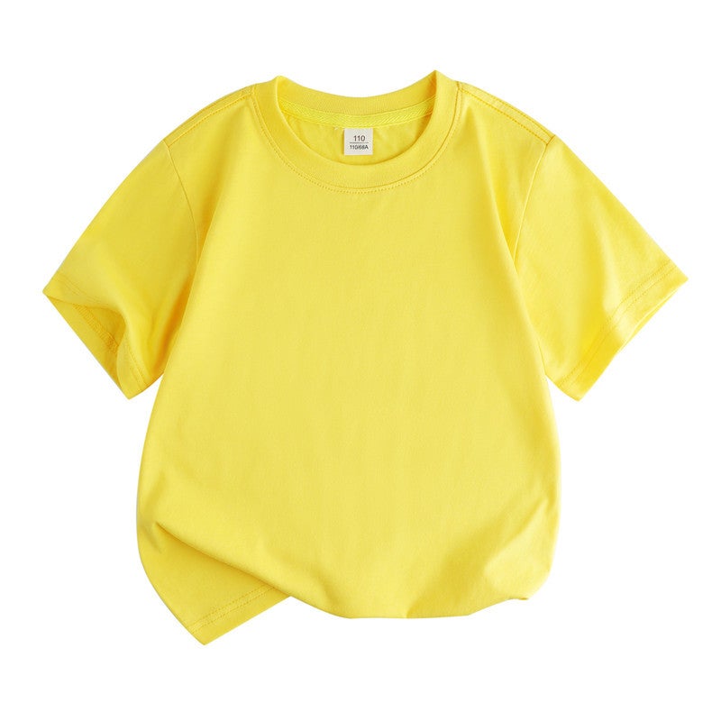 2024 Spring Summer Children'S Short-Sleeved T-Shirt Cotton Half-Sleeved Girls' T-Shirt Boys Short-Sleeved Children'S Wear Japanese Base Short-Sleeved - Image 3