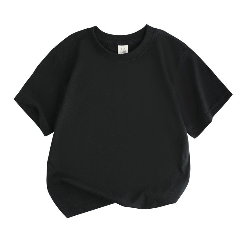 2024 Spring Summer Children'S Short-Sleeved T-Shirt Cotton Half-Sleeved Girls' T-Shirt Boys Short-Sleeved Children'S Wear Japanese Base Short-Sleeved - Image 1
