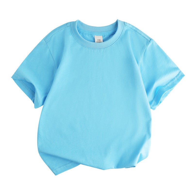 2024 Spring Summer Children'S Short-Sleeved T-Shirt Cotton Half-Sleeved Girls' T-Shirt Boys Short-Sleeved Children'S Wear Japanese Base Short-Sleeved - Image 4