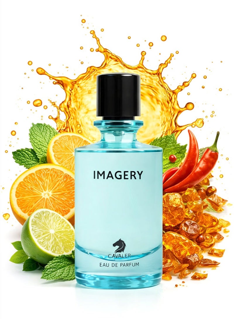 Cavalier Perfume Luxury Men’s Perfume The Cavalier Imagery Eau de Parfum 100ml | Long Lasting Perfume for Men with Fresh Spicy & Aromatic Fragrance with Green Blend | The Best Eau De Parfume For Men - Image 1