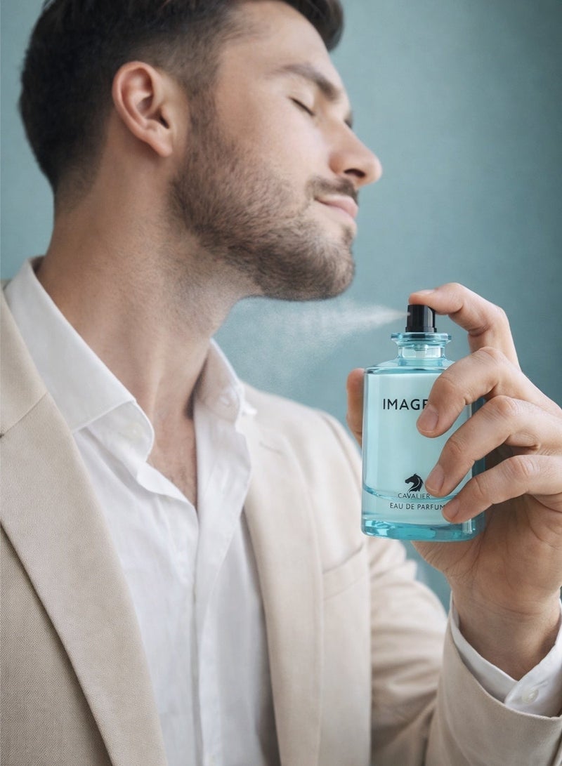 Cavalier Perfume Luxury Men’s Perfume The Cavalier Imagery Eau de Parfum 100ml | Long Lasting Perfume for Men with Fresh Spicy & Aromatic Fragrance with Green Blend | The Best Eau De Parfume For Men - Image 3