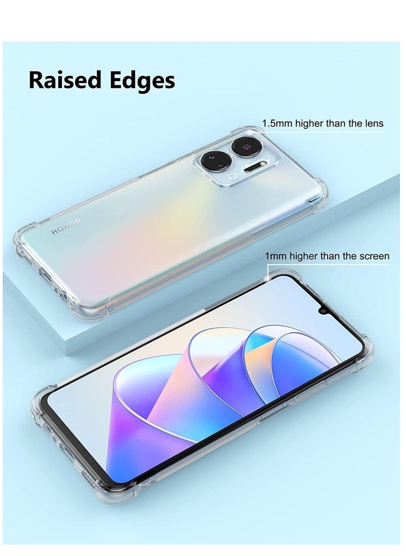 Raxoom Honor X7a Clear Case Cover Shockproof flexible Silicone Bumper Cover Transparent Anti scratch TPU Full Camera Protection - Image 4