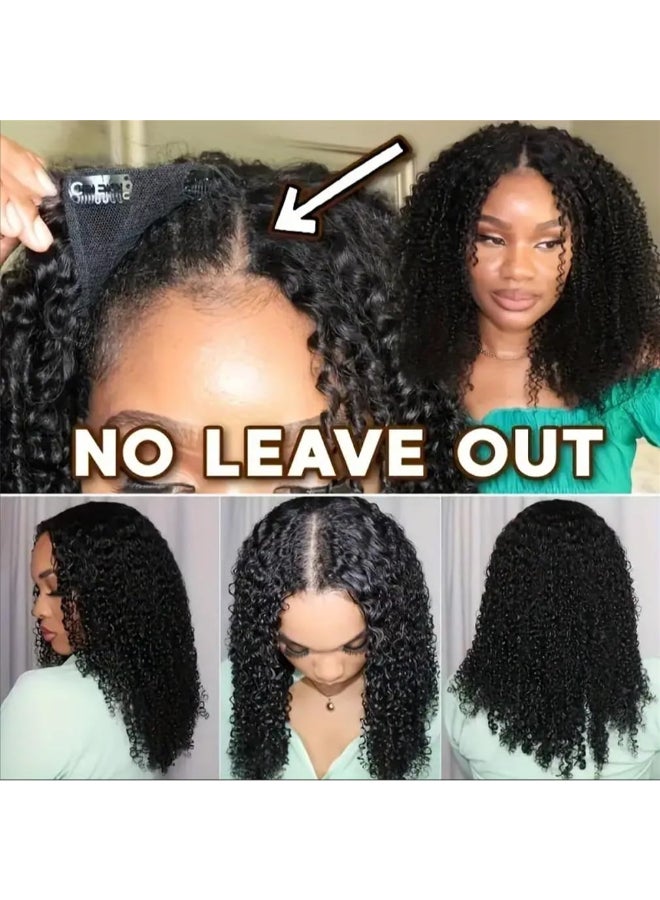 PRIMELACE Water Wave V Part Wig Human Hair 22 inch Upgrade U Part Human Hair Wig Curly 180 Density No Leave Out V Part Curly Wig U Shaped Wig for Black Women - Image 4