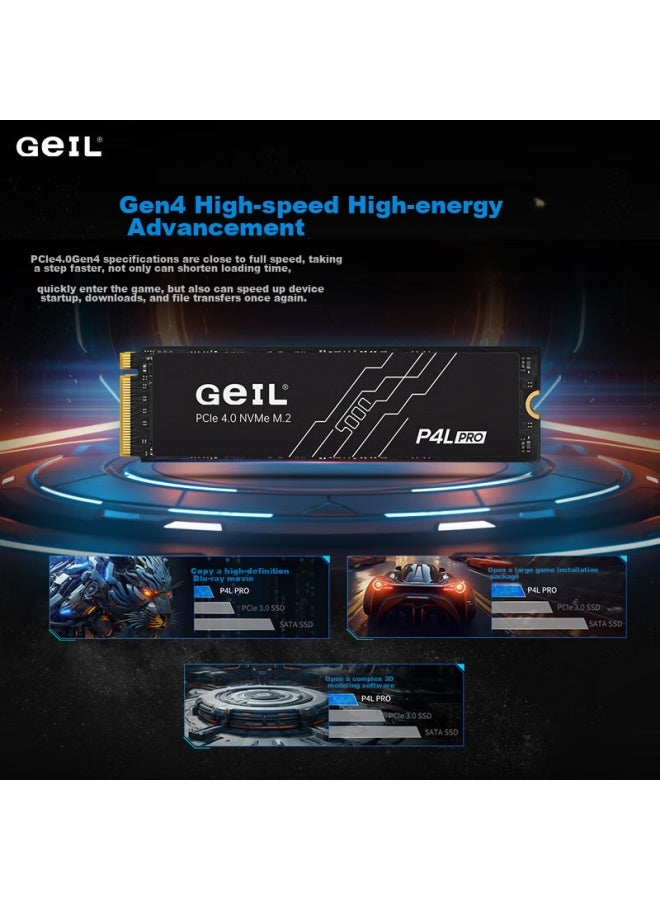 Geil 2tb Ssd, M.2 Interface , Nvme Ssd Gaming High-performance Version, High-speed 5000mb/s, P4l Series - Image 4