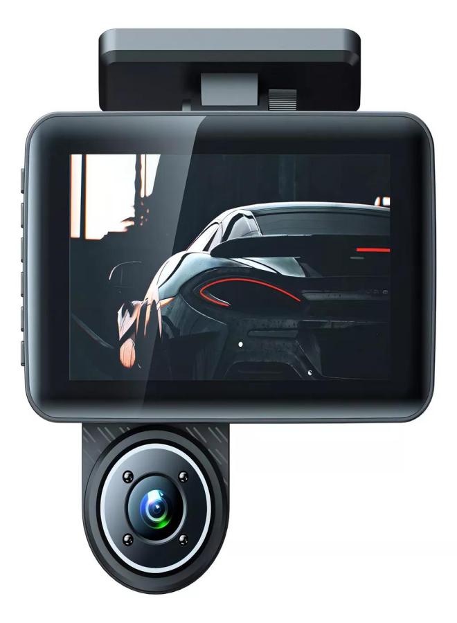 1080P+480P+480P Three Channel Dash Cam with 170°+110°+110° Perspective, 4 Inch Screen, 12 Million Pixels, 4 Infrared LED Lights, WDR, HDR, Up to 128GB Memory Card Compatibility, 115*100mm Size, Includes 1 Dash Cam, 1 Rear Camera, 1 Car Power Cord - Image 3